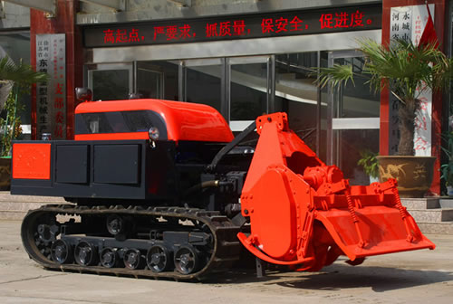 Remote control self-propelled crawler rotary tiller