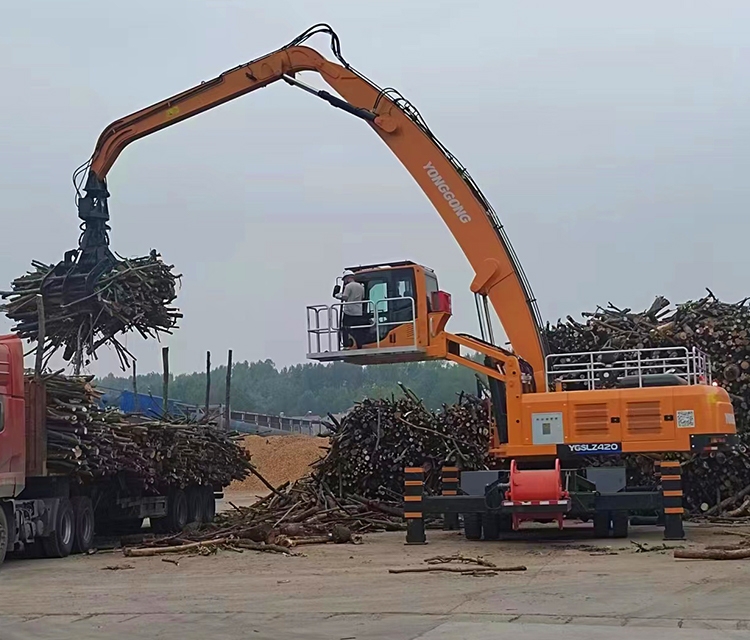 Tyre type YGSLZ420 wood grabber