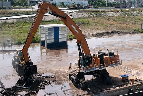 YGSZ-750 crawler double power grab machine