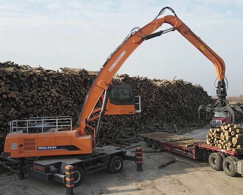 Wheeled dual-power wood graber YGSLZ420